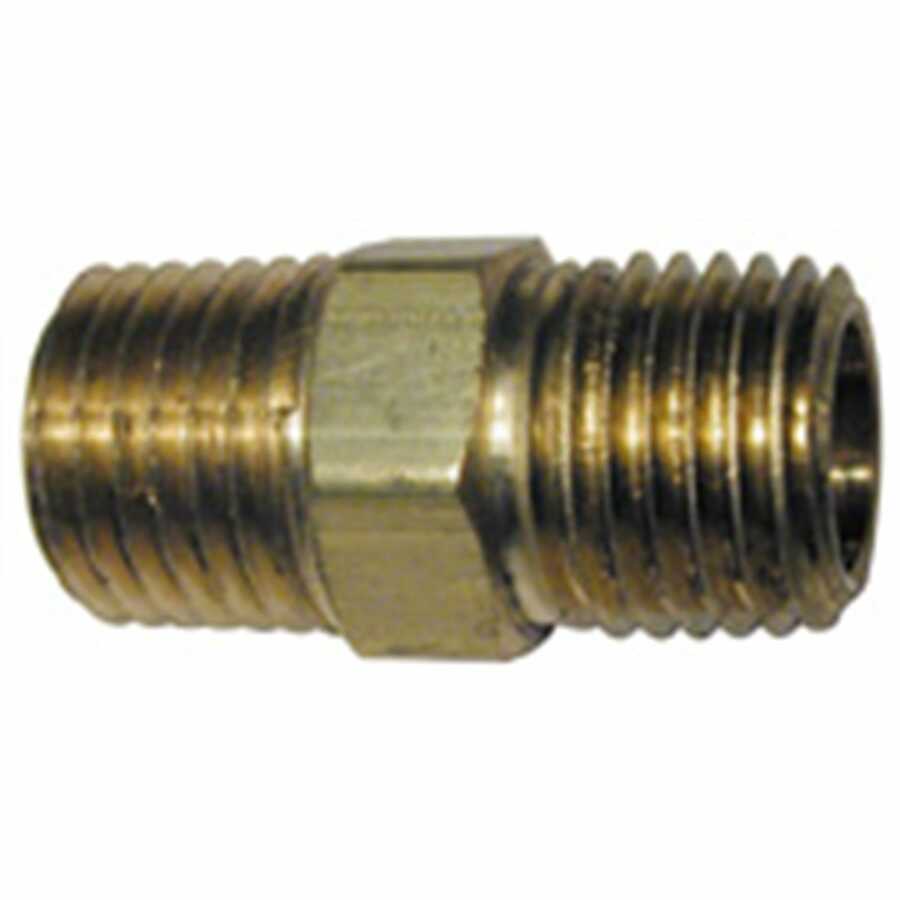 Male Pipe Coupler - 1/4 In NPTM x 1/4 In NPTM