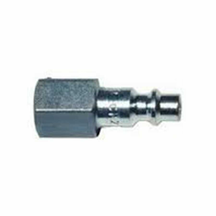 Female Thread Industrial Interchange Coupler Plug - Type D - 1/4