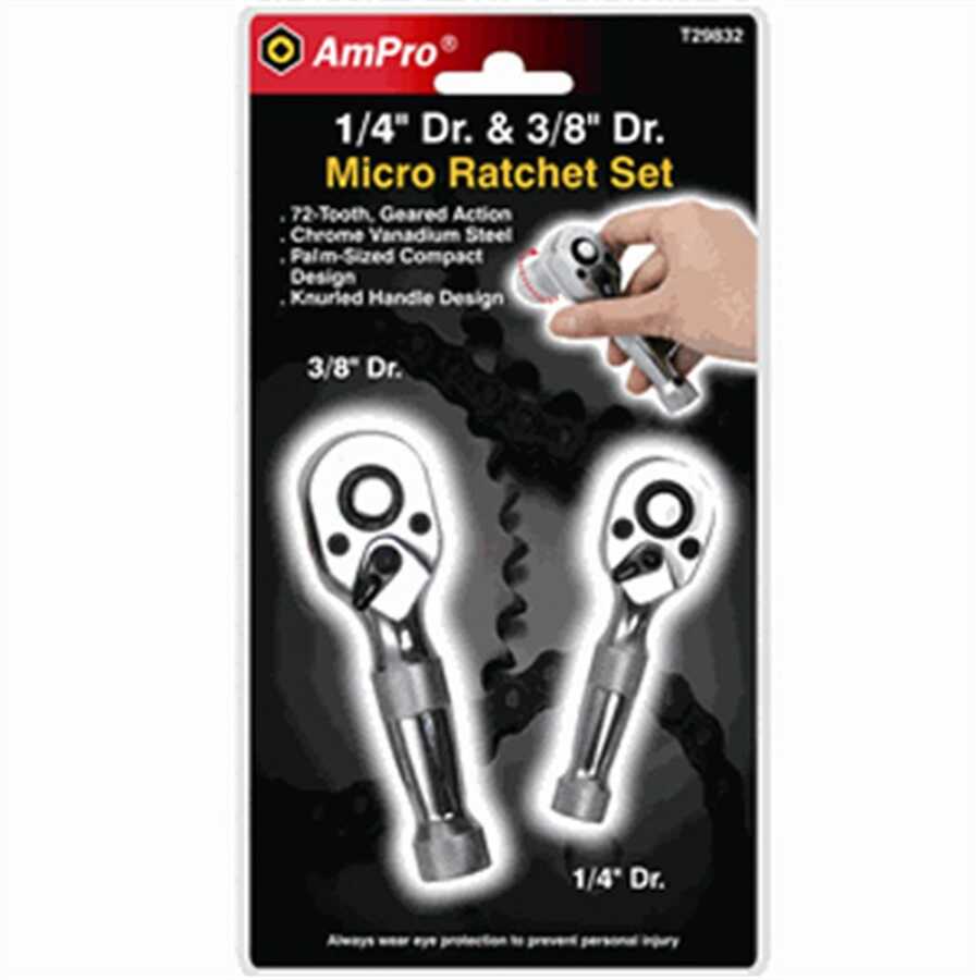 2pc combo dual-dr mini ratchet