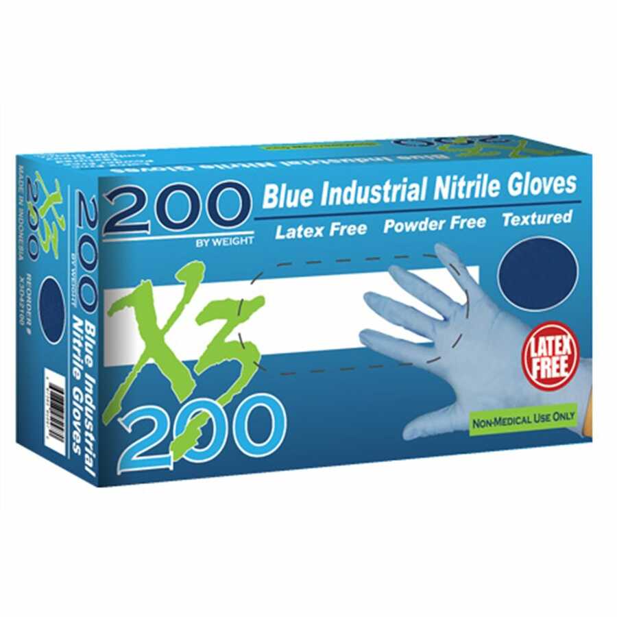 Xtreme X3200 Powder Free, Blue Nitrile X-Large