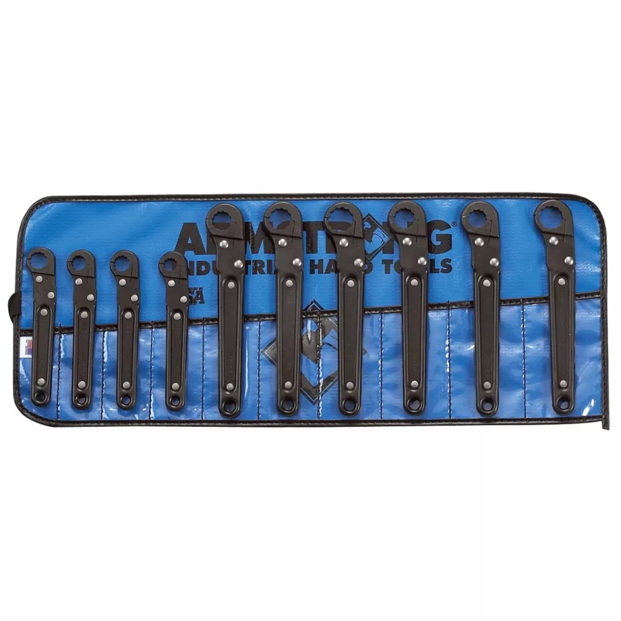 10 Piece Metric Ratcheting Flare Nut Wrench Set 10 Piece Metric Ratcheting Flare Nut Wrench Set