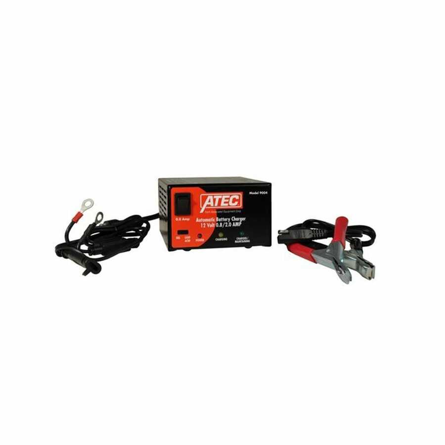 12 Volt Automatic Charger / Maintainer - 0.8/2.0 Amp