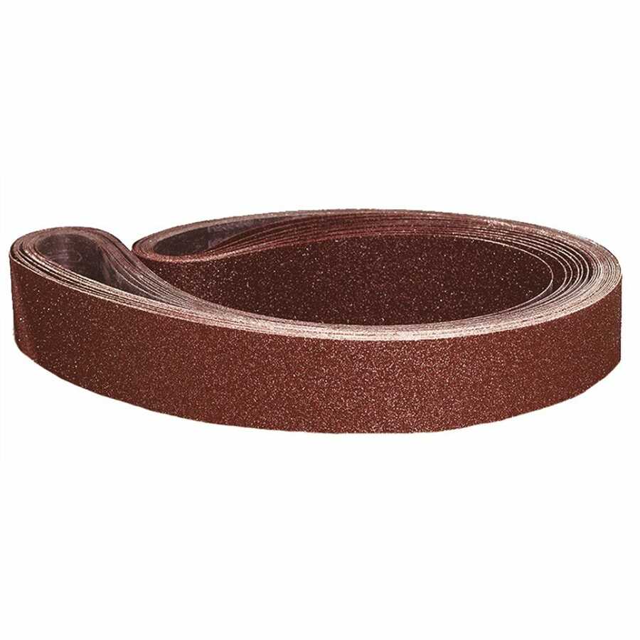 36 Grit 1/2" x 18" Sanding Belt - 10pc