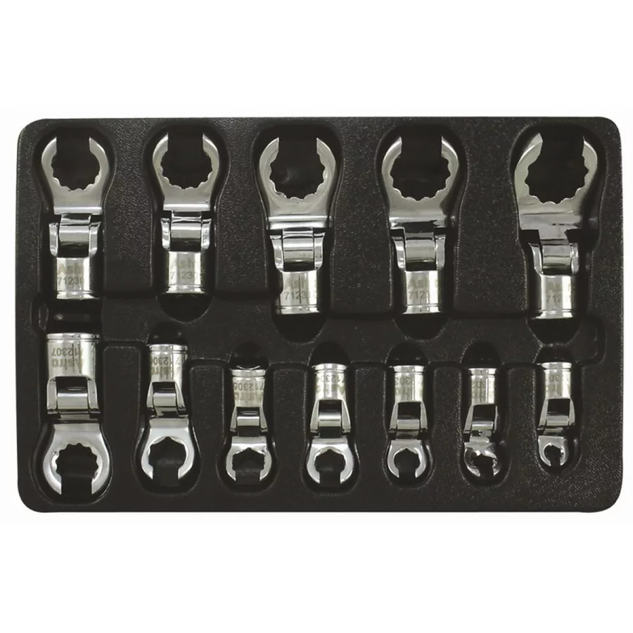c. 3/8 In Drive 6 Point and 12 Point Offset Flexible Crowfo (image for) c. 3/8 In Drive 6 Point and 12 Point Offset Flexible Crowfo