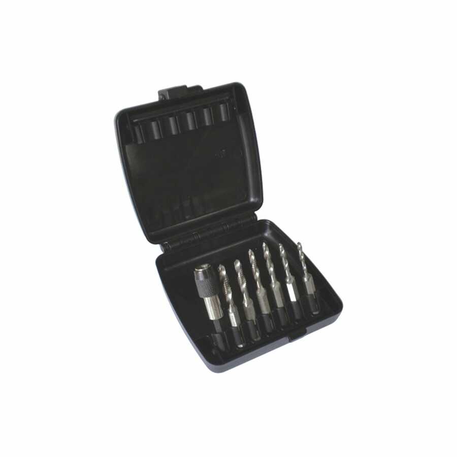 7PC MM DRILL/TAP BIT SET