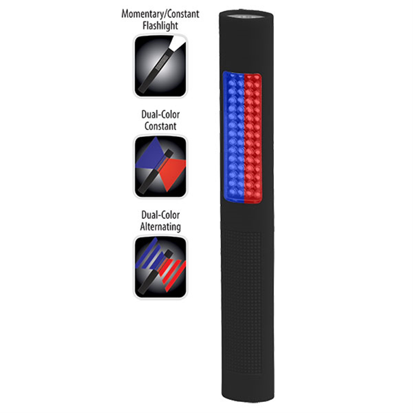 Blue & Red 2-in-1 Flashlight / Safety Light