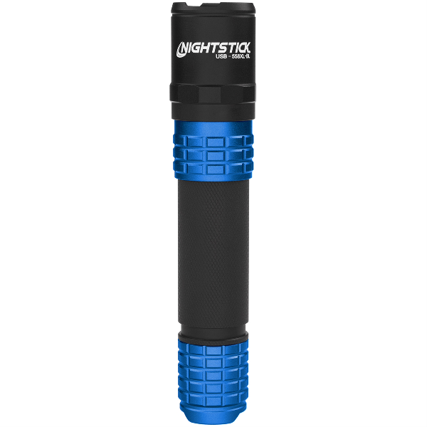 USB Flashlight w/Holster - Blue