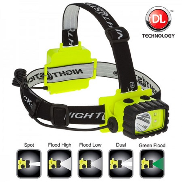 HEADLAMP WHITE & GREEN LED