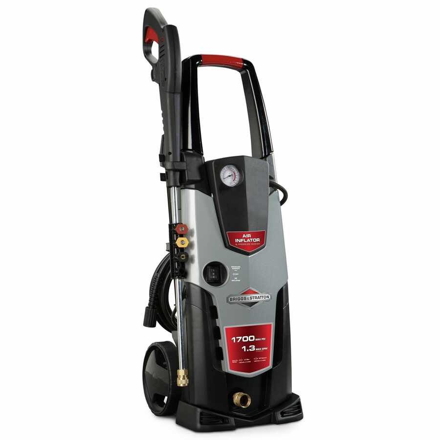 Electric Pressure Washer with Inflator, 1700 PSI
