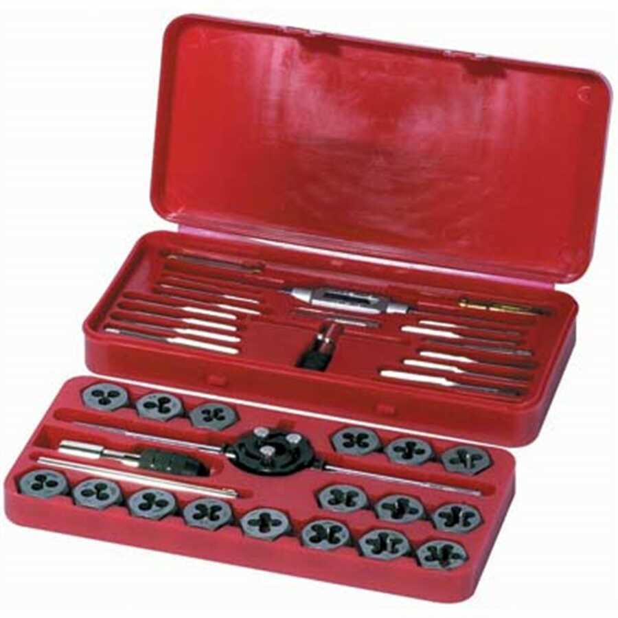 40 PC NC/NF TAP/DIE SET