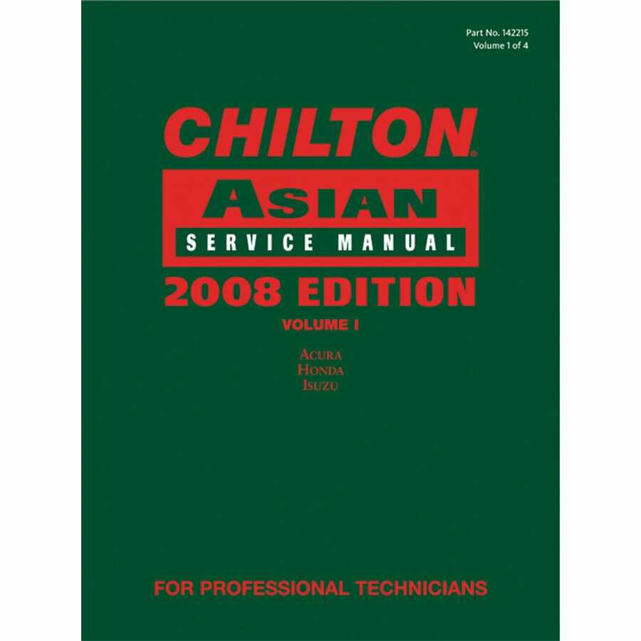 Chilton 2008 Asian Service Manual Volume 1