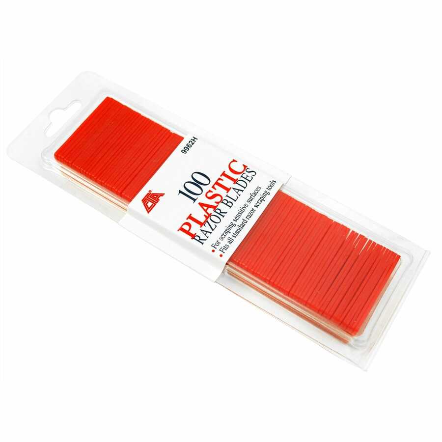 PLASTIC RAZOR BLADES 100 PK