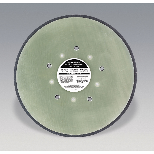 11" DIA NON VAC DISC PAD H