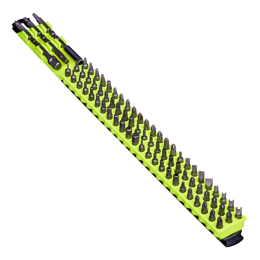 18" 78 Tool Magnetic Bit Bar - Black/Hi-Viz