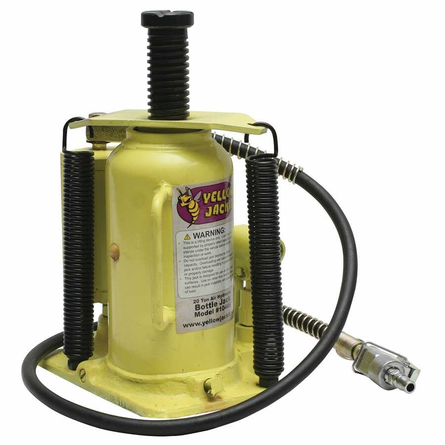 20 Ton Air Hydraulic Bottle Jack--Yellowjackit