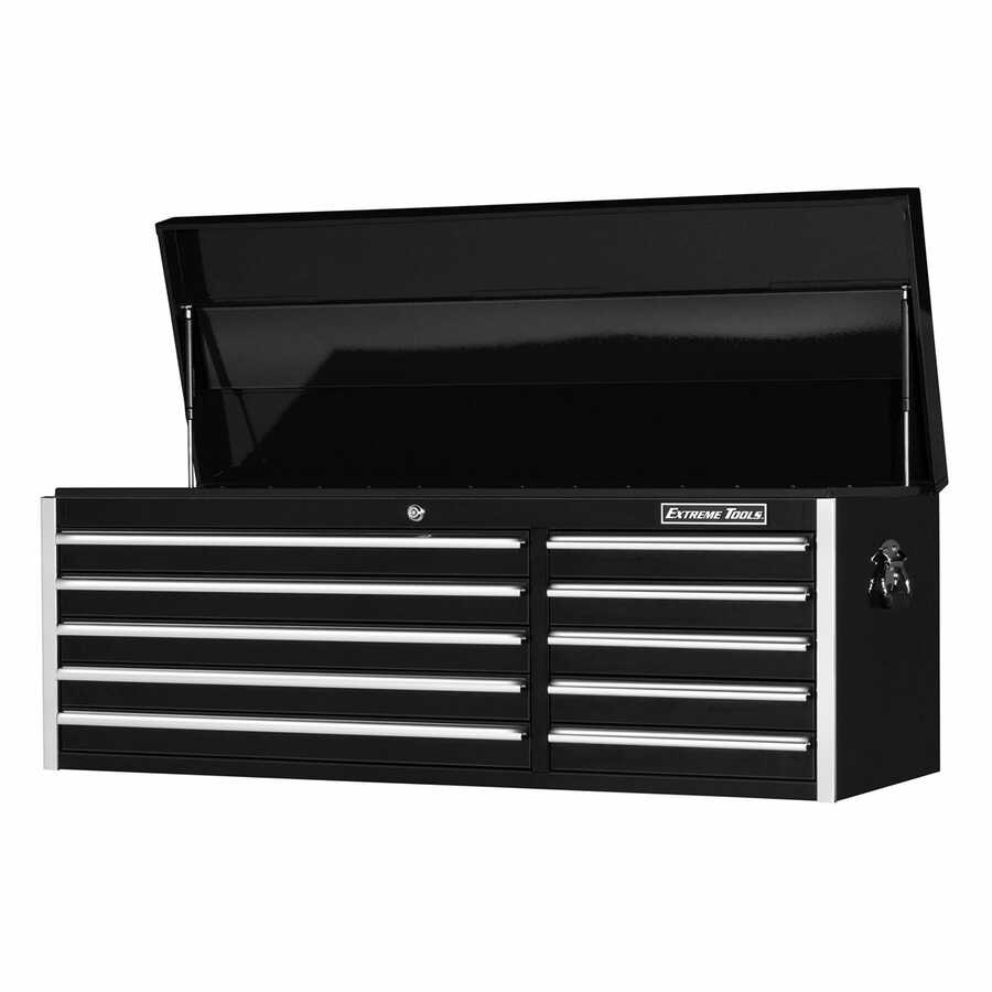 56 In 10 Drawer Professional Tool Chest - Black