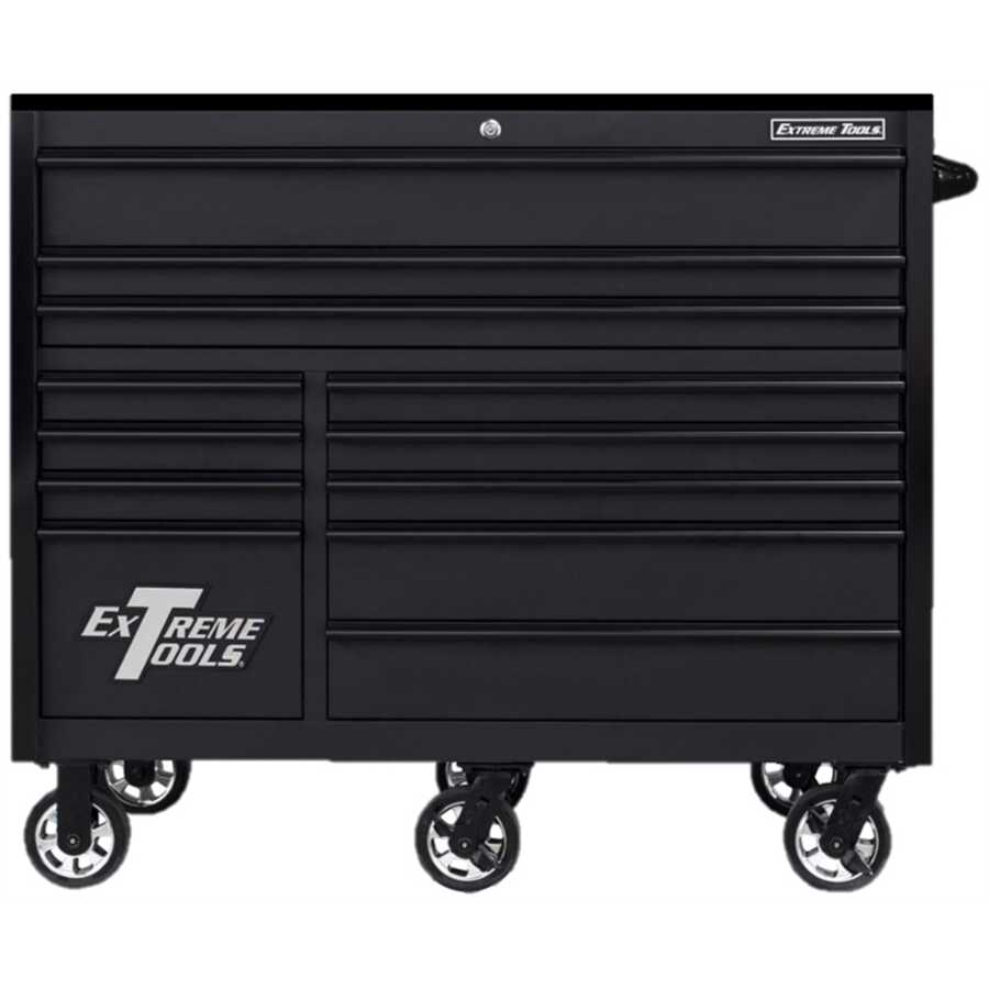 RX Series 55" 12 Drawer 25" Deep Roller Cab blk bl