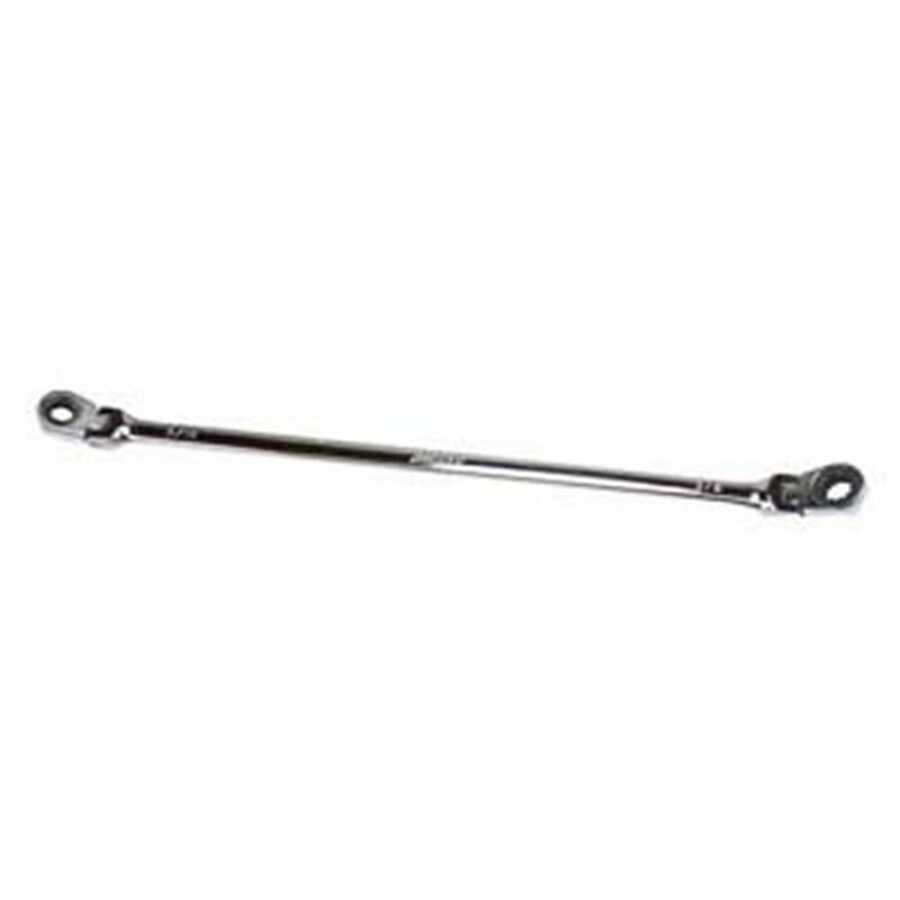 Double Box End Non Reversible Ratcheting Wrench 17mm x 19mm