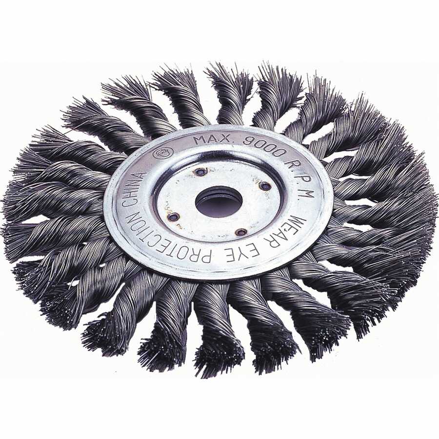 WHEEL BRUSH 6" WIRE 5/8-1/2"