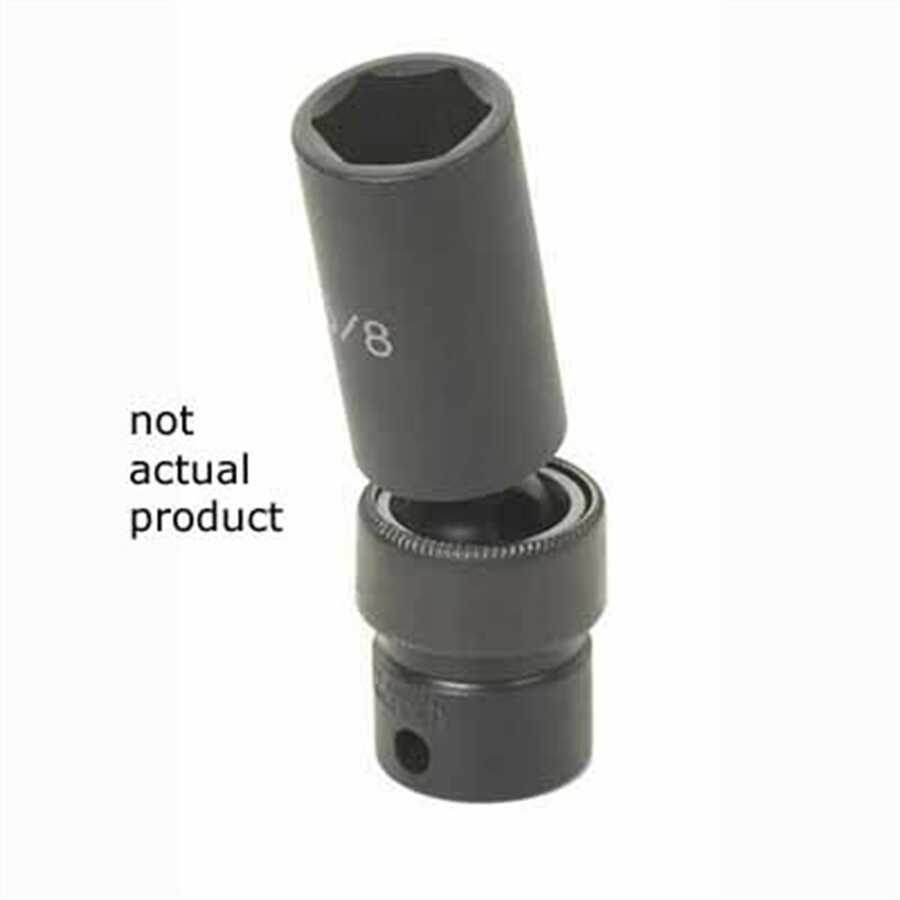 3/8 Inch Deep Universal Impact Swivel Socket 22mm