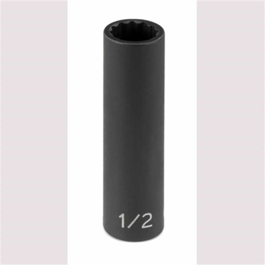 3/8" Drive x 1/2" Deep Impact Socket - 12 Point