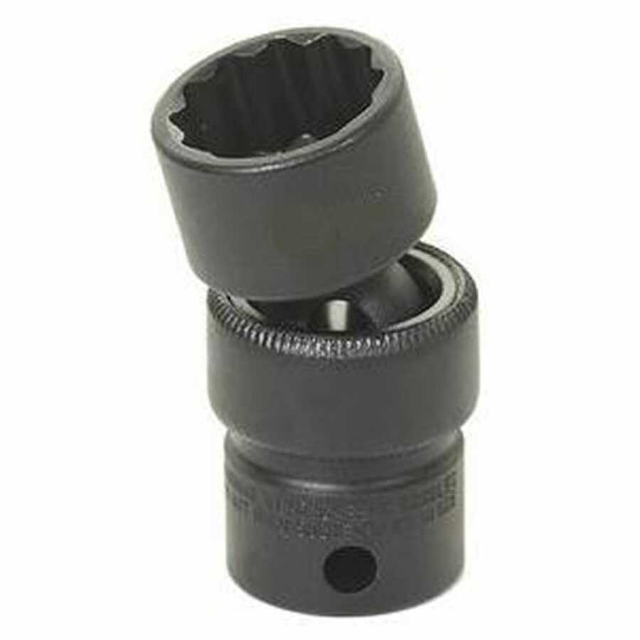 3/8 Inch 12 Point Standard Universal Impact Swivel Socket 16mm