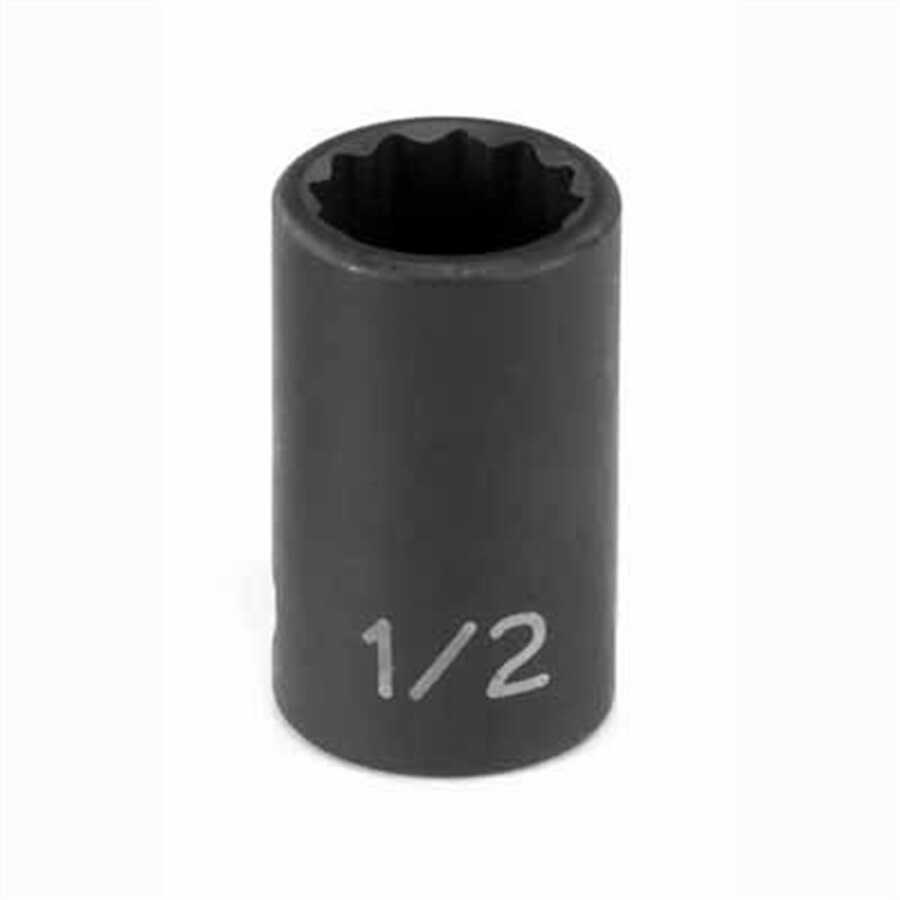 38 Drive X 34 12 Point Standard Impact Socket Grey Pneumatic 1124r