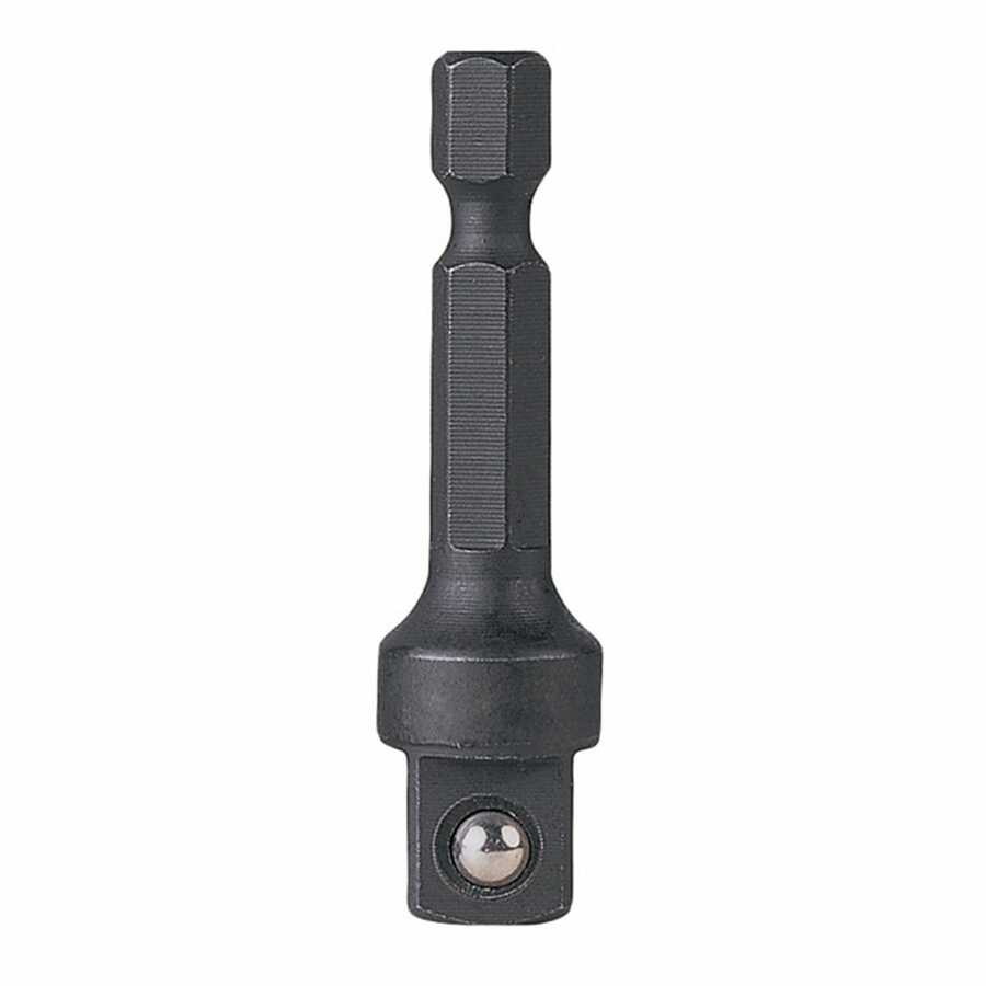 1/4" Hex x 3/8" Square Adapter w/ Ball Retainer