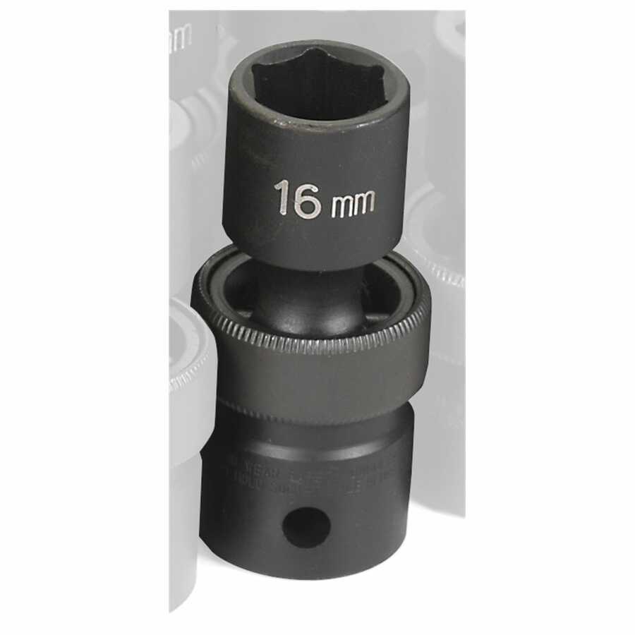 1/2" Drive x 16mm Standard Impact Universal Swivel Socket