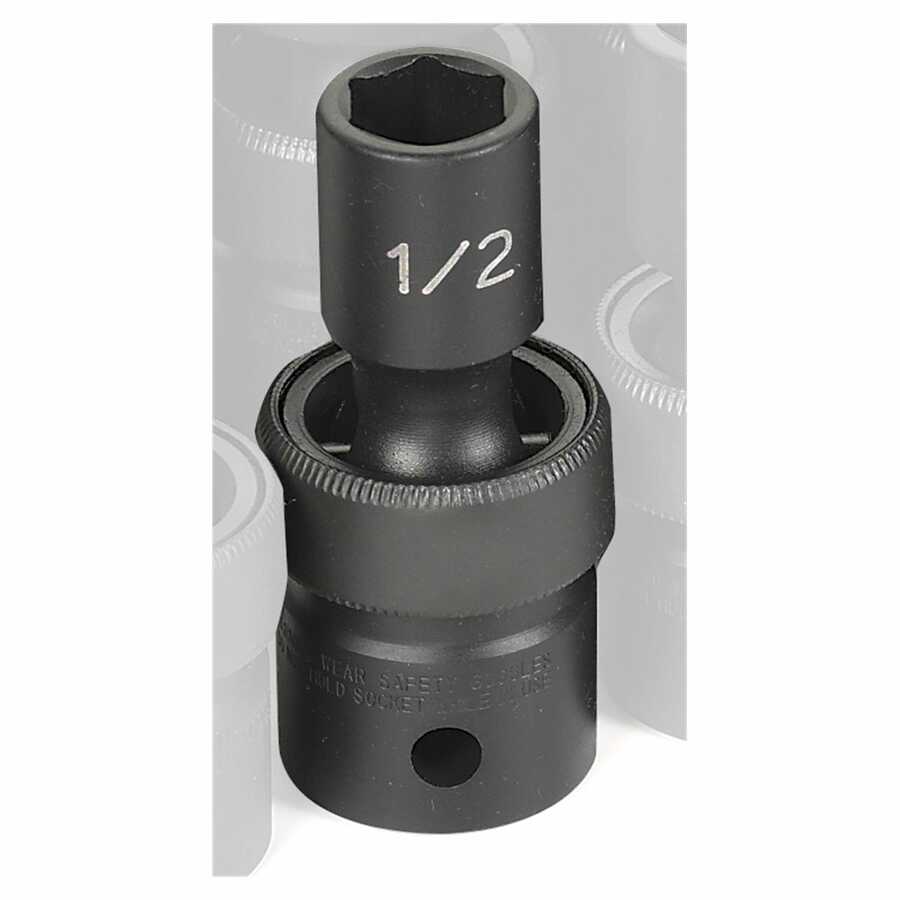 1/2" Drive x 1/2" Standard Universal Impact Socket