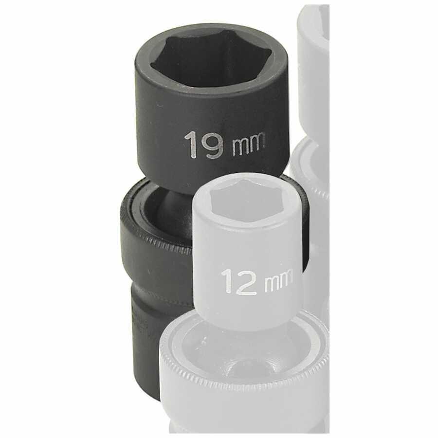 1/2" Drive x 19mm Standard Universal Impact Socket