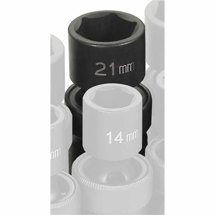 1/2" Drive x 21mm Standard Universal Impact Socket