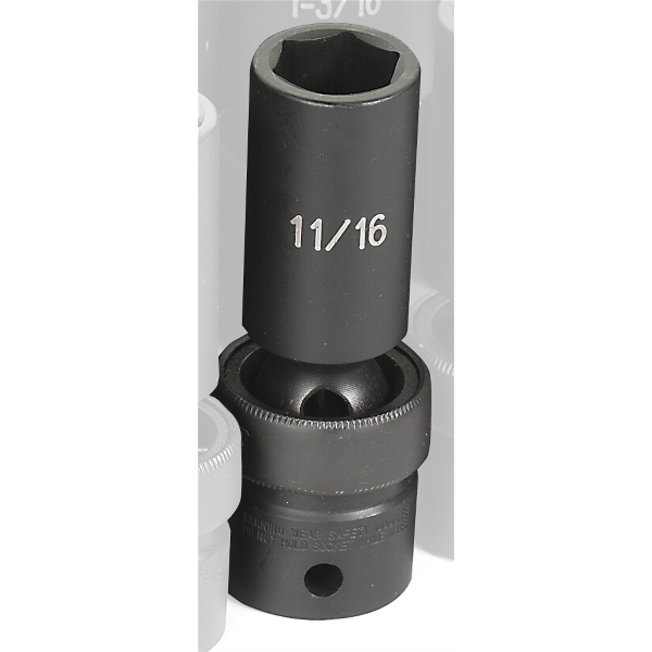 1/2" Drive x 11/16" Deep Universal Impact Socket