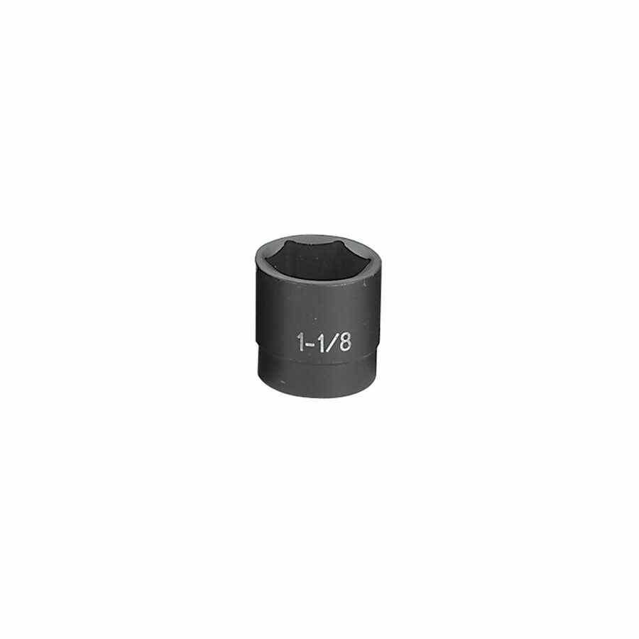 1/2 In Drive 6 Pt Standard Impact Socket - 1-1/8 In