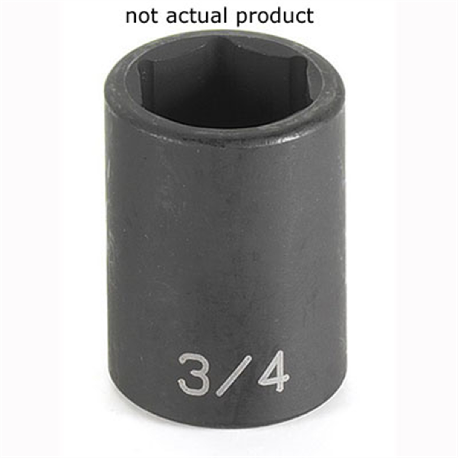 1/2 In Drive 6 Pt Standard Impact Socket - 1-3/4 In