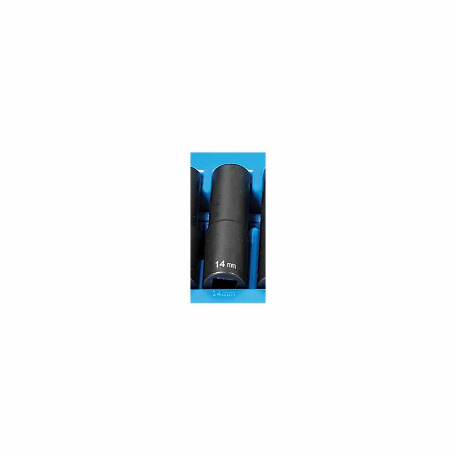 1/2" Drive x 14mm Deep - 12 Point Impact Socket