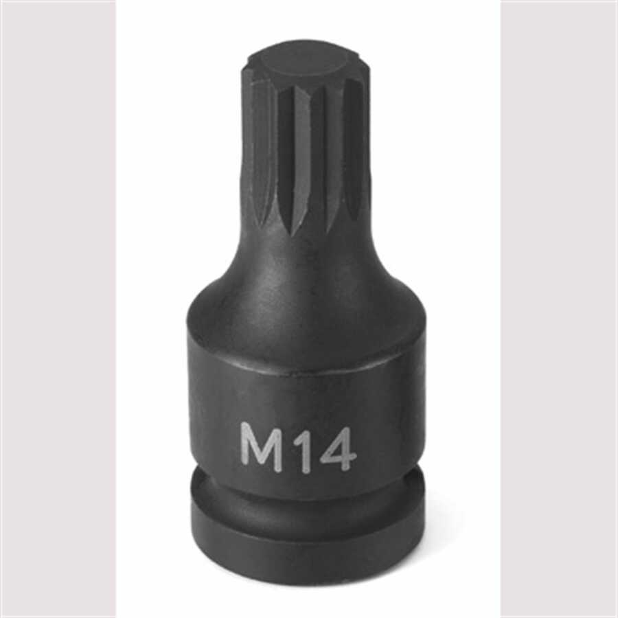 1/2" Drive x M14 Tamper Proof Triple Square Driver