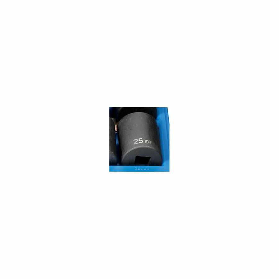 1/2" Drive x 25mm Standard - 12 Point Impact Socket