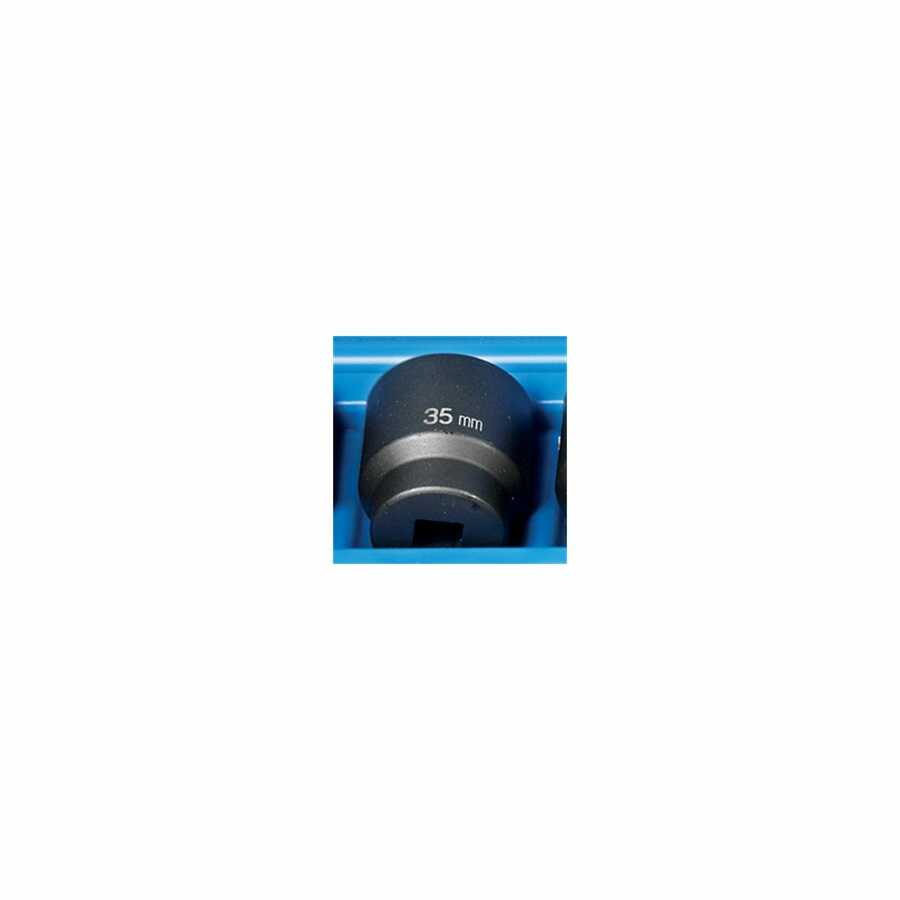 1/2" Drive x 35mm Standard - 12 Point Impact Socket