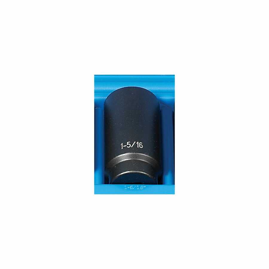 1/2" Drive x 1-5/16" Deep - 12 Point Impact Socket