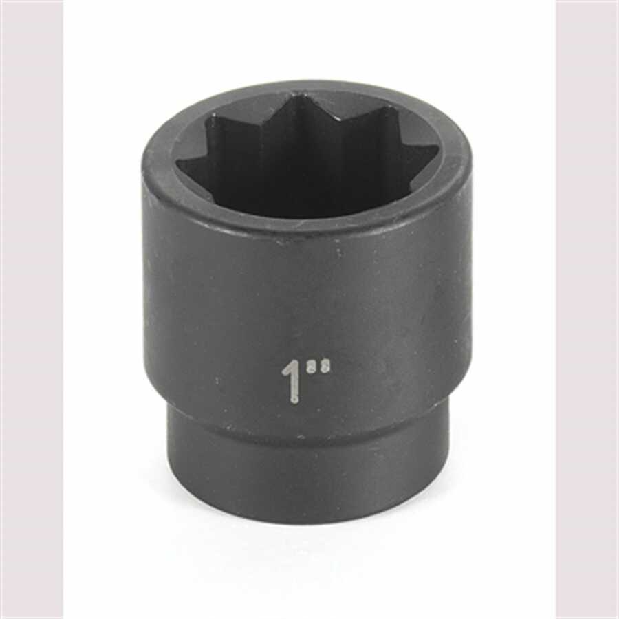 1/2" Drive x 1" Standard - 8 Point Impact Socket