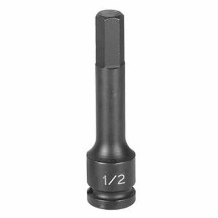 1/2" Drive x 6mm Hex Driver 4" Length (100mm)