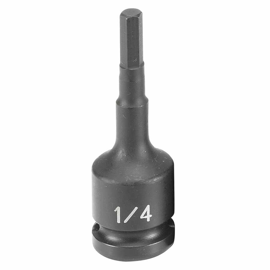 Grey Pneumatic 1/2 In Dr Impact Hex Driver - 1/4 In