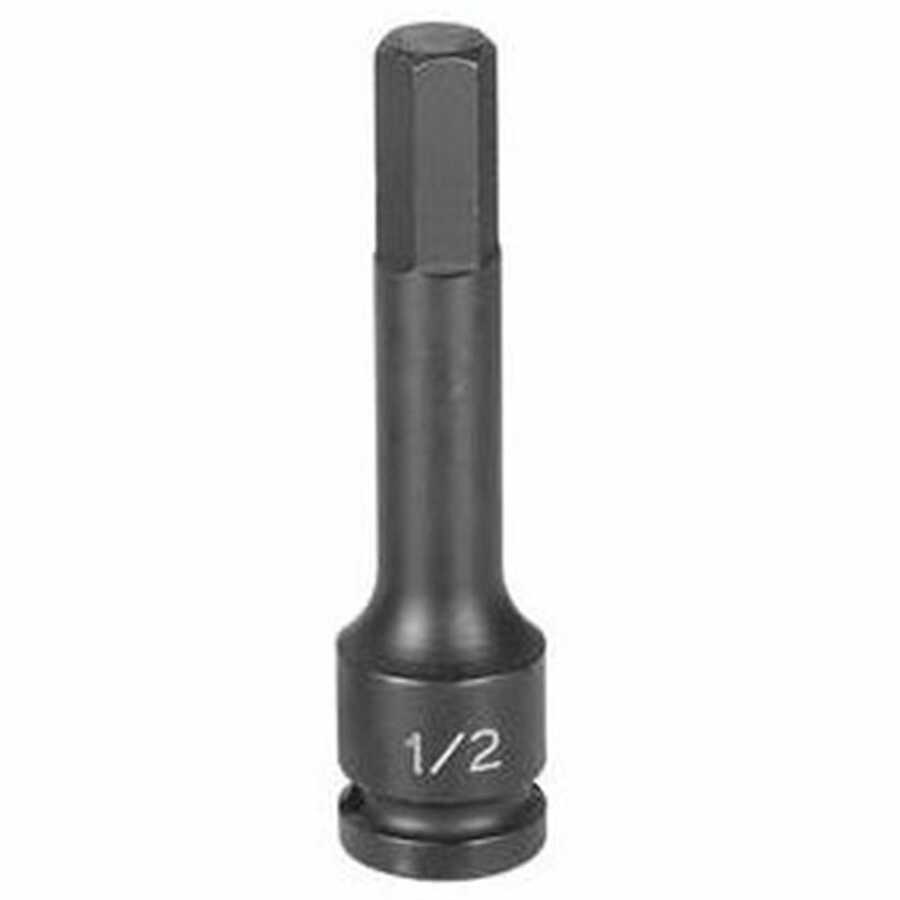 1/2" Drive x 7/16" Hex Driver 4" Length Impact Socket