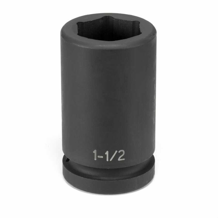 1" Drive Budd Wheel Impact Socket, 1-1/2" Deep Hex