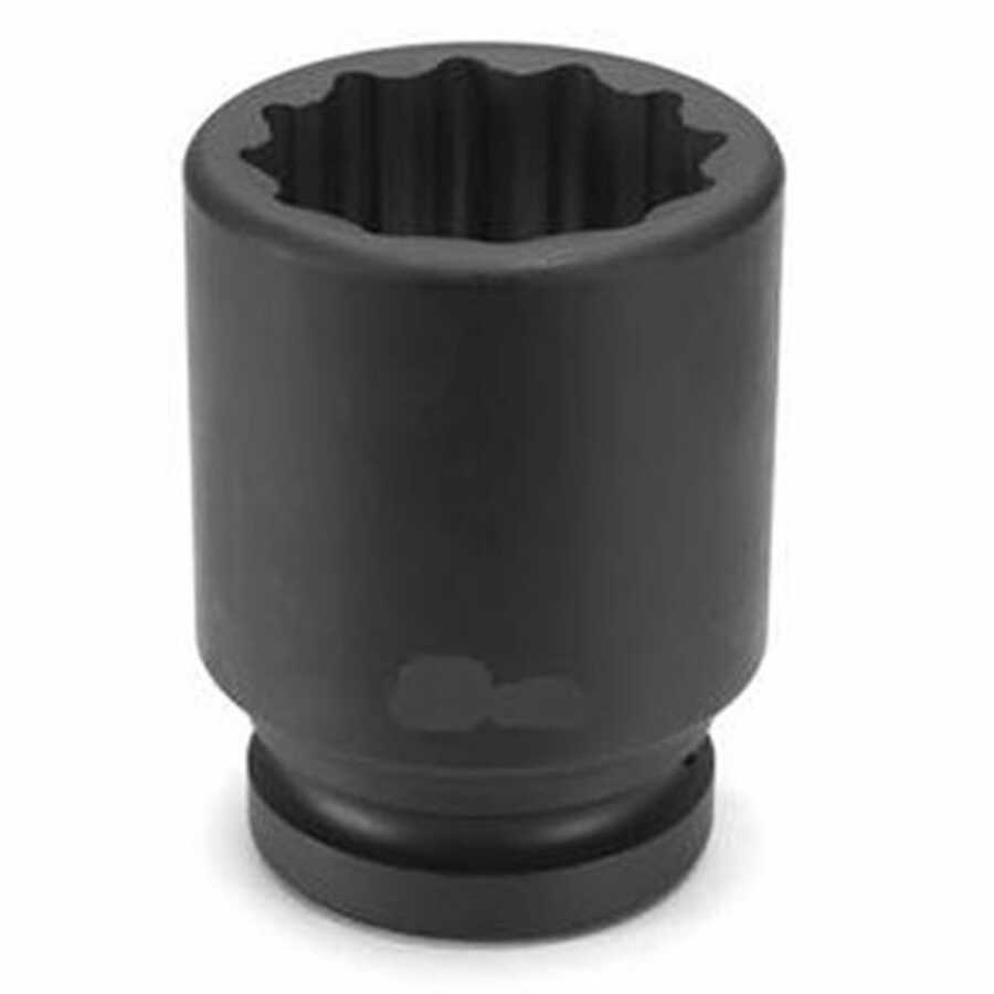 1" Drive x 1-1/4" 12-Point Deep Length Fractional Impact Socket