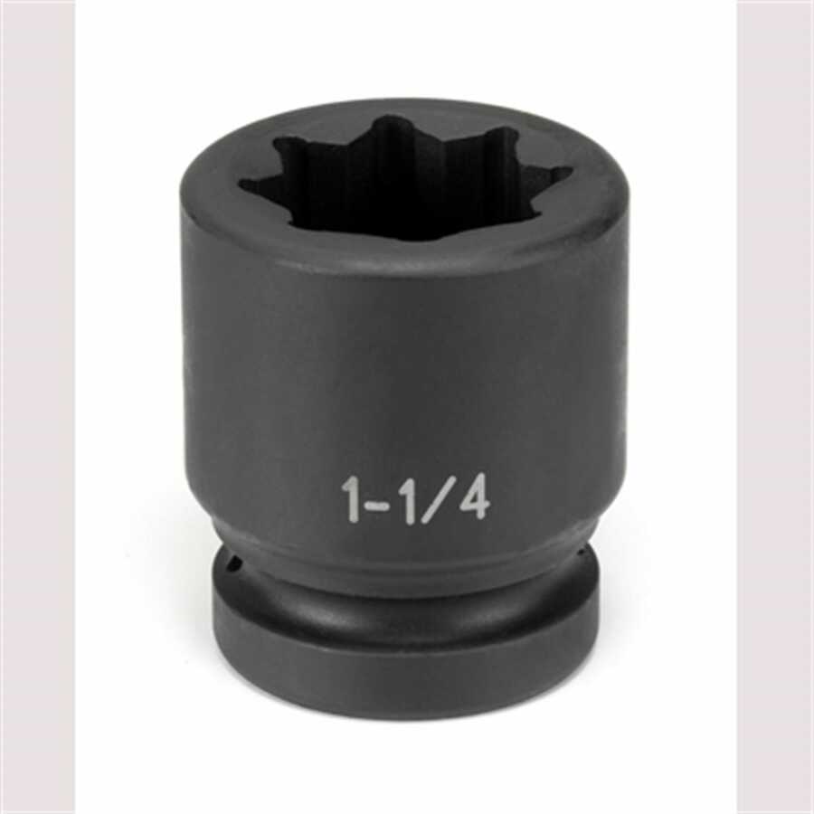 1" Drive x 1-1/4" Standard - 8 Point Impact Socket