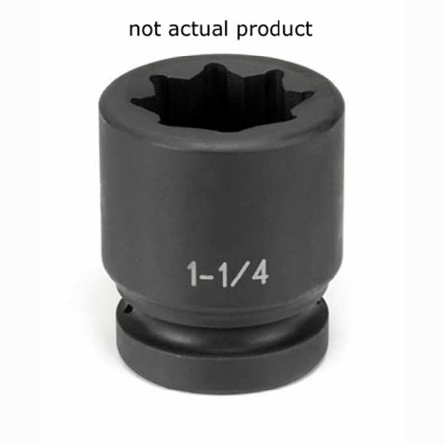 1 In Drive 8 Pt Double Square/Railroad Std Impact Socket - 1-13/