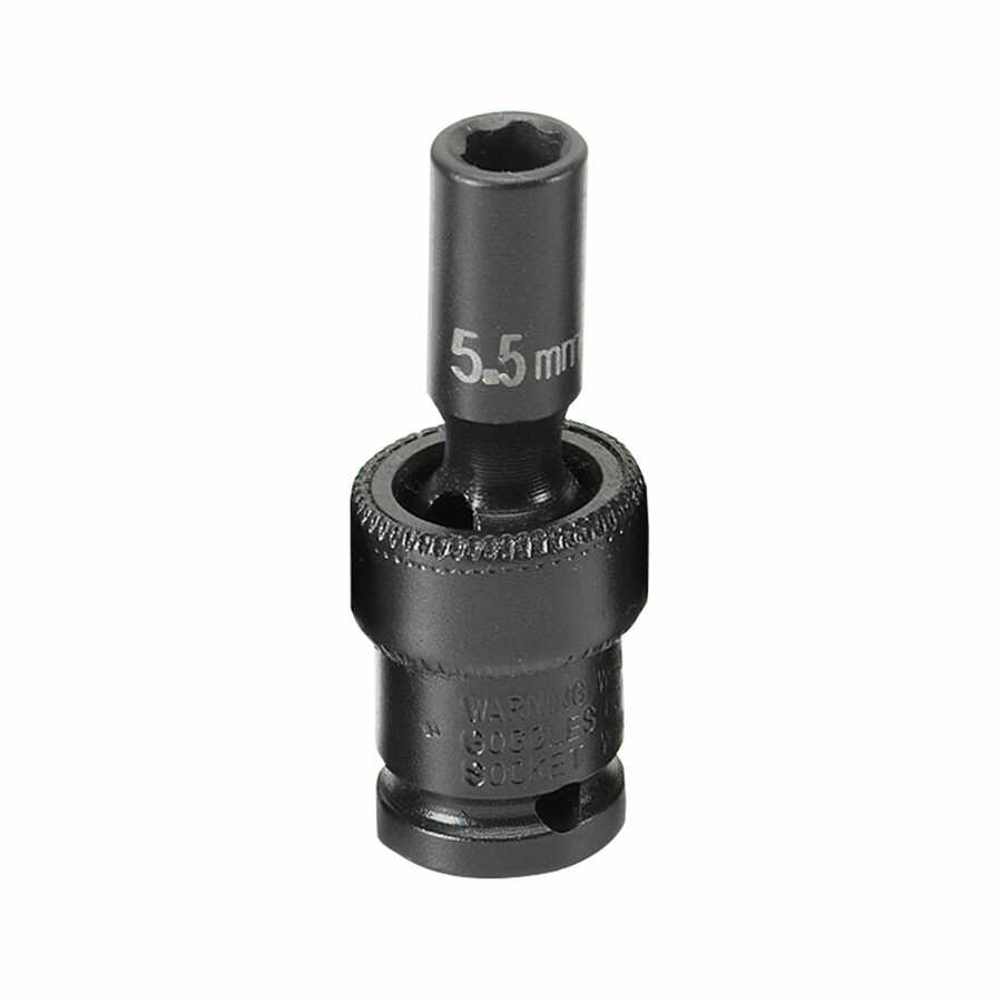 1/4" Surface Drive x 6mm Standard Impact Swivel Universal Socket