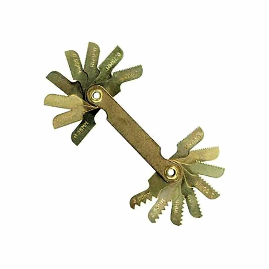 18 Leaf Standard Thread Gauge - Carded